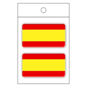 Pegatina Vinilo Bandera De Canarias – 14 Cm, Impermeable Y Laminada Para Coche, Ventana, Etc.