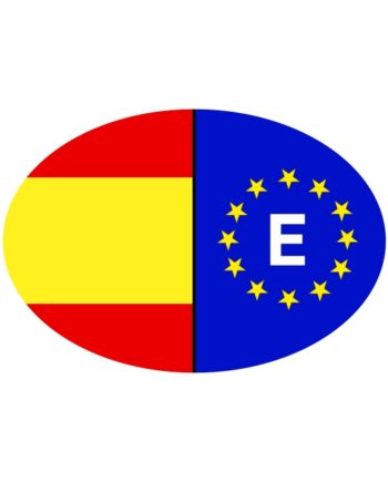 PEGATINA OVAL ESPANA LISA EUROPA 11X7X5 CM 8X55 CM 6X4 CM 801 2017